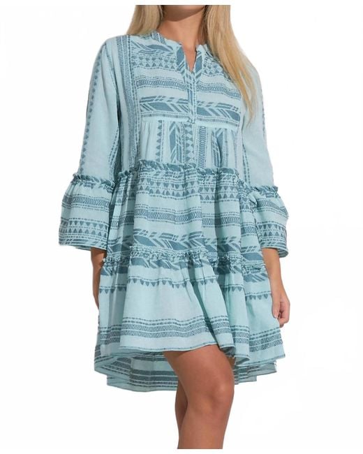 Elan Women's Blue Charli Dress Elan Women's Blue Charli Dress