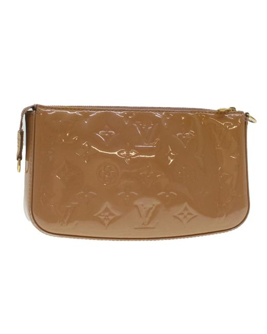 Louis Vuitton Pochette Accessoires Patent Leather Clutch Bag (pre