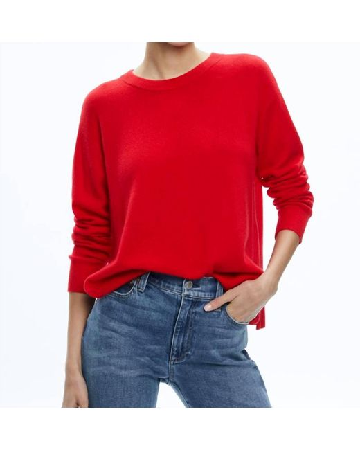 Alice + Olivia Red Angie Pullover