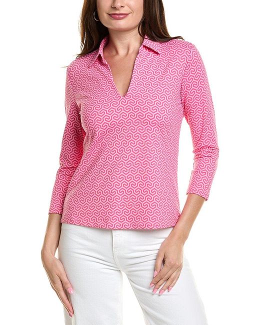 J.McLaughlin Pink Aida Catalina Cloth Top