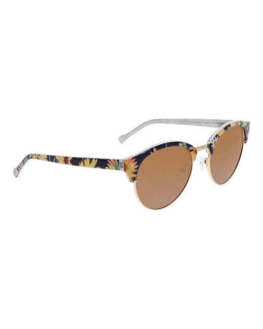 Vera Bradley Brown Jade Polarized Wayfarer Sunglasses