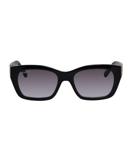 Ferragamo Brown Sf 1012s 001 53mm Square Sunglasses
