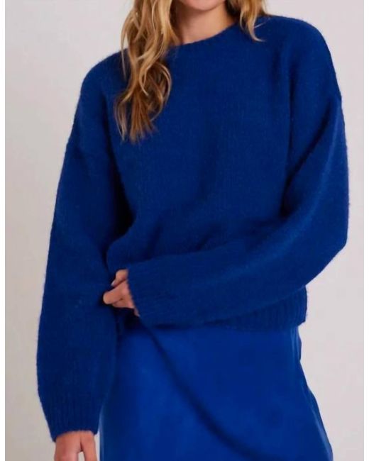 Bella Dahl Blue Cozy Drop Shoulder Sweater