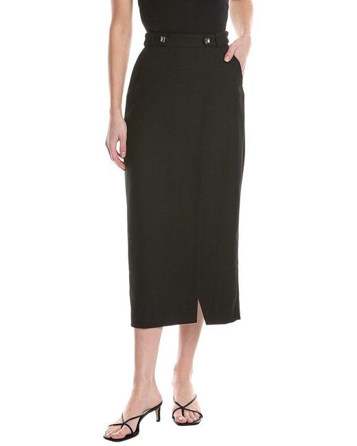 Ba&sh Black James Mid-Length Skirt