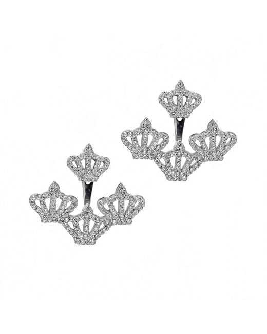 Avenue Chic Metallic Crown Earcuff Earrings