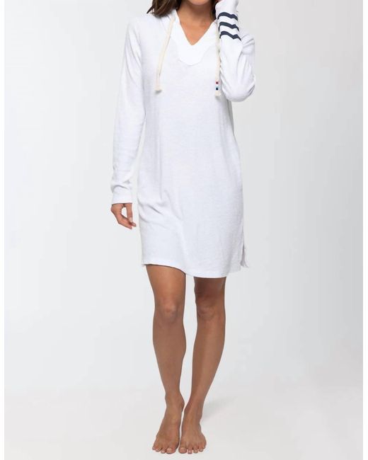 Sol Angeles White Loop Terry Tunic Dress