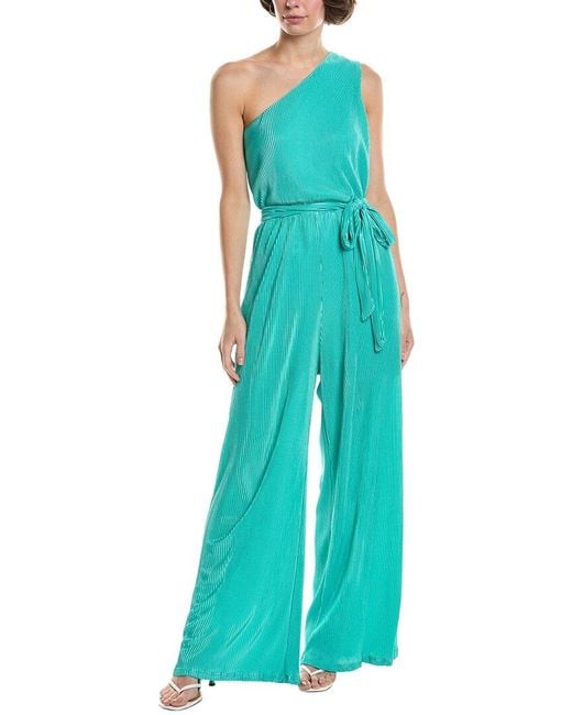 Marion Blue Accordion Pleated Jumpsuit