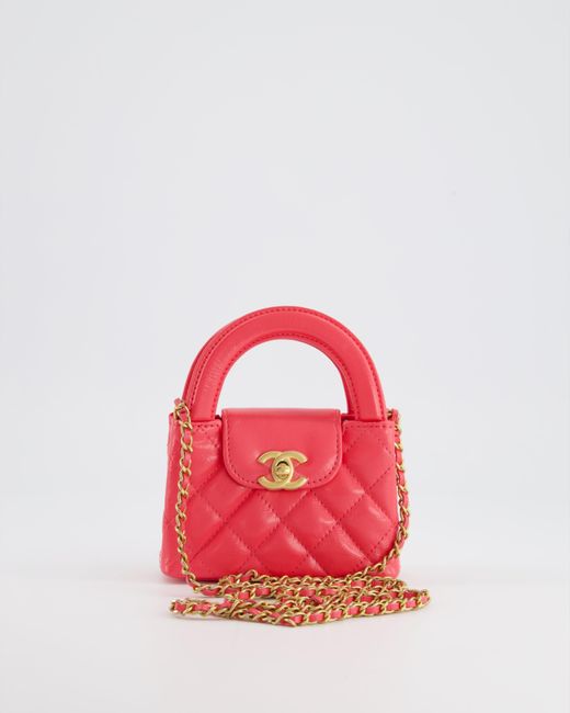 Chanel Red Hot Mini Kelly Shopping Bag