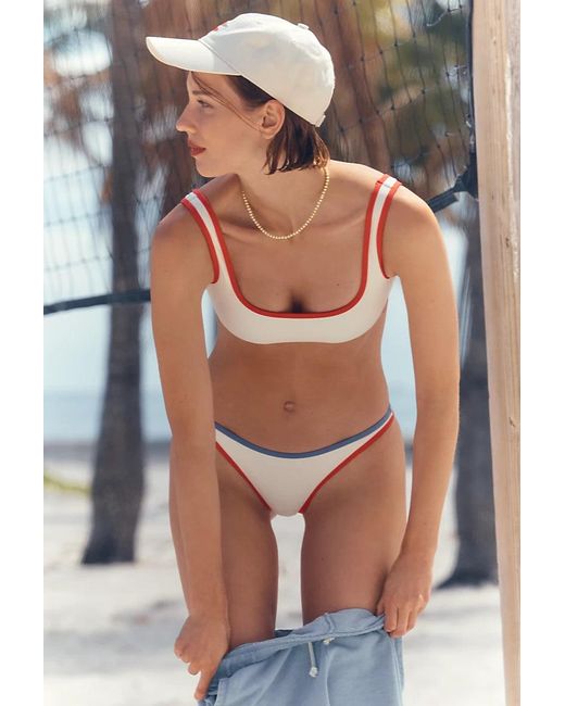 LSPACE White Suzi Bikini Bottoms