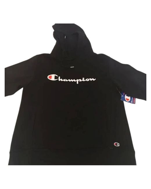 Champion Black Super Fleece Hoodie W/ Face Mask for men