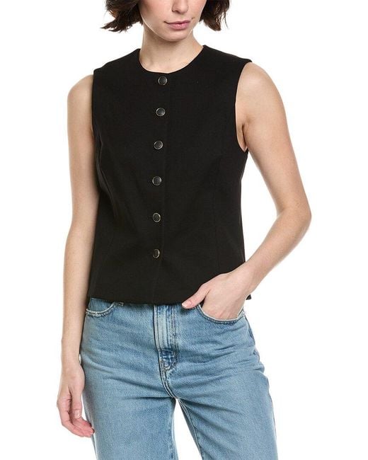 Rag & Bone Black Iris Ponte Vest