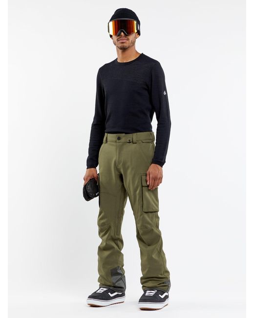 Volcom Green New Articulated Pants - Military for men