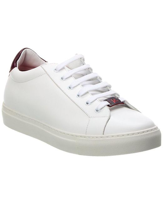 Isaia White Leather Sneaker for men