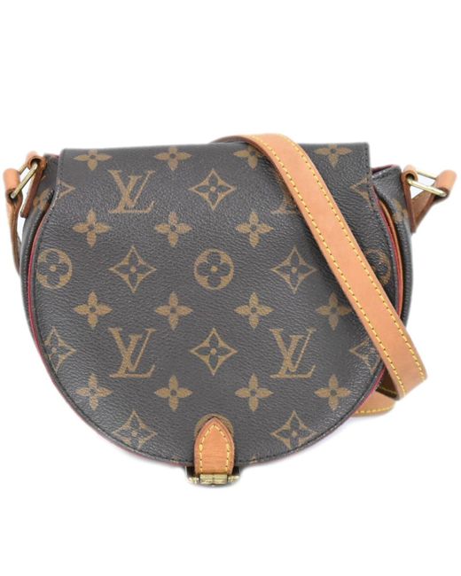 Louis Vuitton Gray Tambourin Canvas Shoulder Bag (pre-owned)