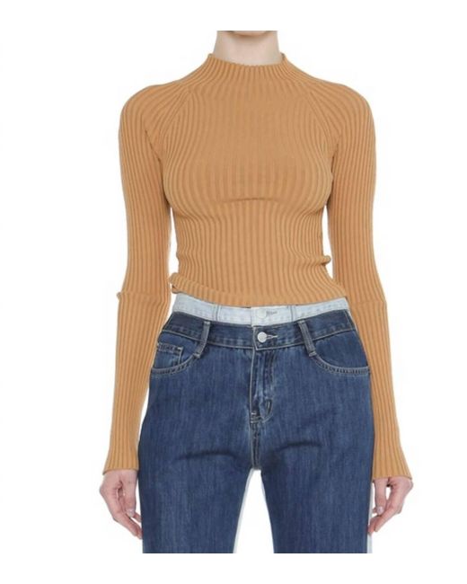 Eesome Blue Twisted Open Back Top