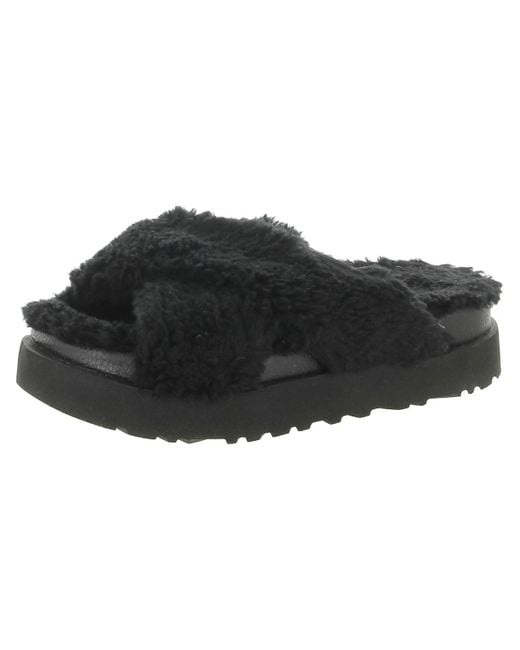 Ugg Black Comfort Slip On Scuff Slippers