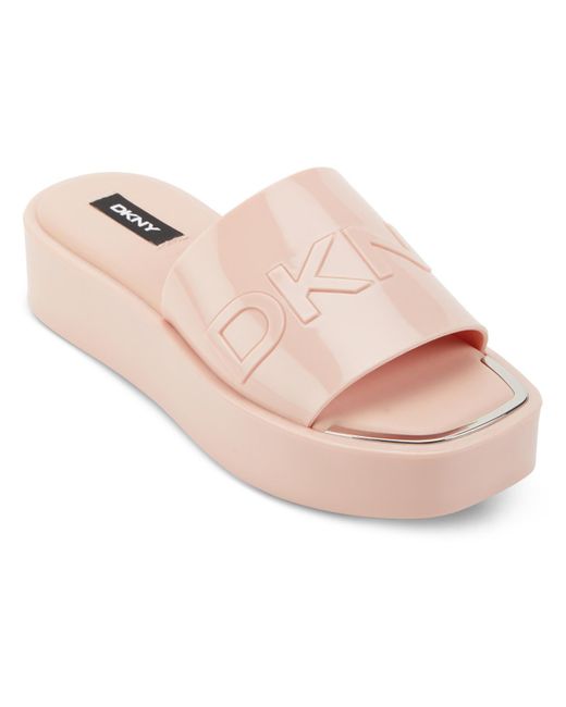 DKNY Pink Laren Slip On Casual Slide Sandals