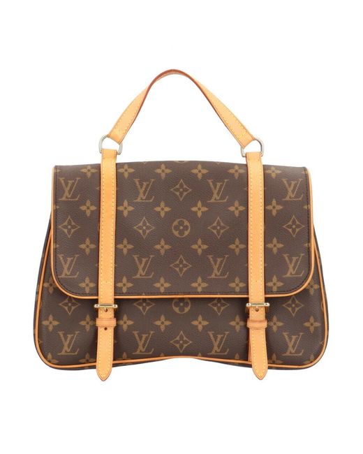 Louis Vuitton Brown Marelle Canvas Backpack Bag (pre-owned)