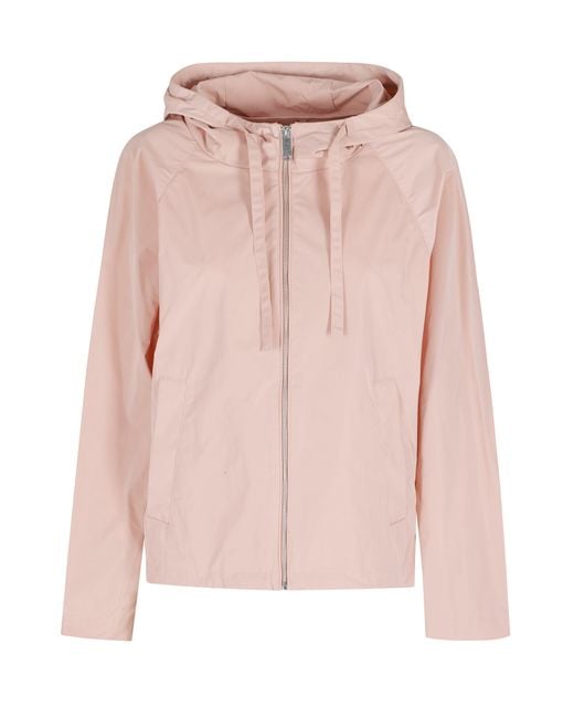 OOF WEAR Pink Memory Hooded Drawstring Polyester Jacket