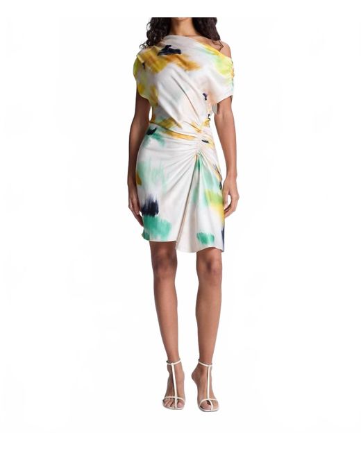 A.L.C. Blue Poppy Satin Mini Dress
