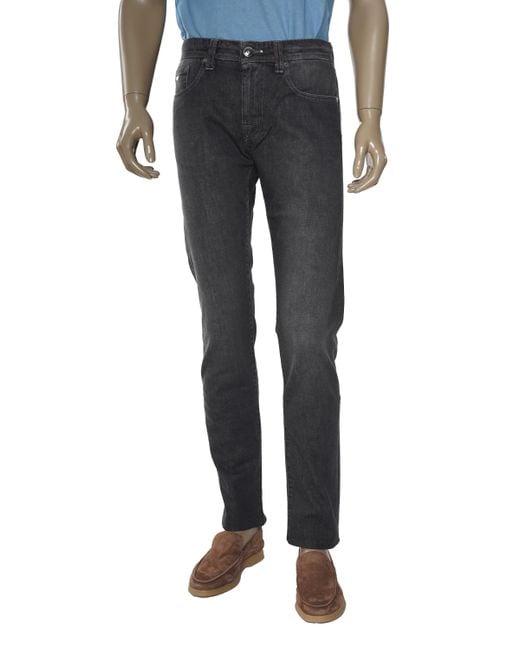 Tramarossa Men's Black Michelangelo Zip Super Stretch Denim Jeans - Main Image