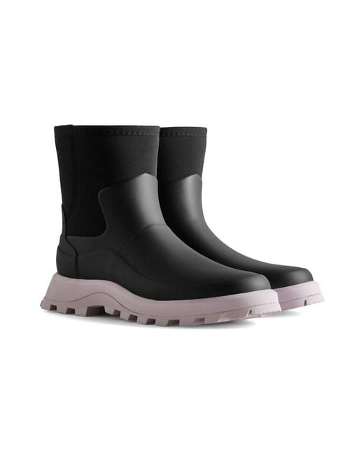 Hunter Black City Explorer Short Boot