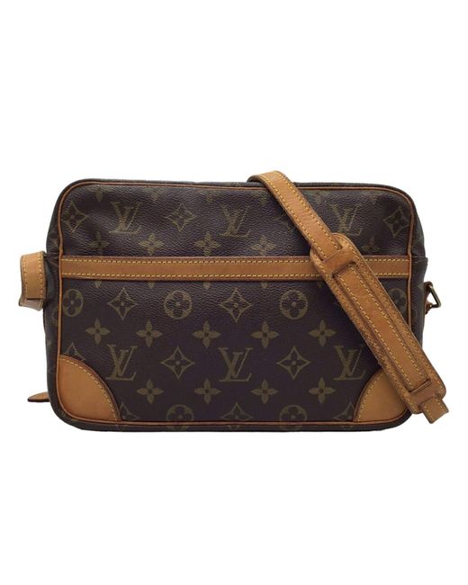Louis Vuitton Black Trocadéro Canvas Shoulder Bag (pre-owned)
