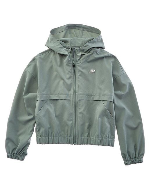 New Balance Green Stretch Woven Jacket