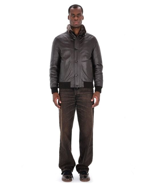 Moorer Black Elegant Mini Coat For for men