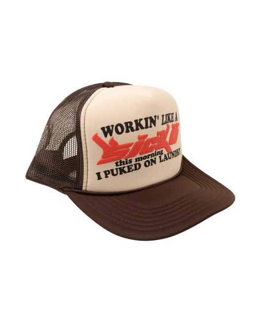 Sicko Brown Working Like A Trucker Hat for men