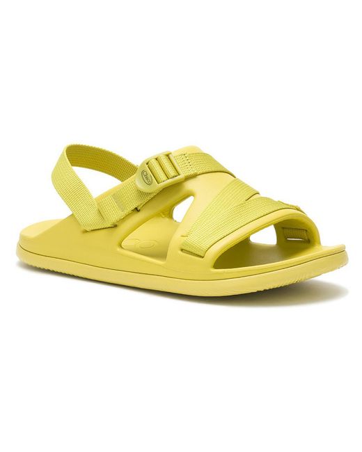 Chaco Yellow Chillos Open Toe Slip On Slide Sandals