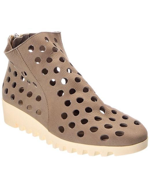 Arche Brown Lomeko Leather Flat