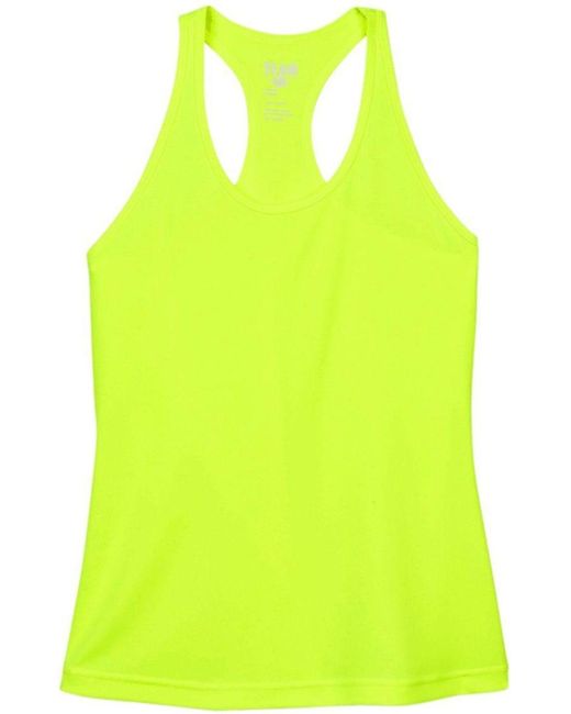 Team 365 Yellow Zone Performance Racerback Tank
