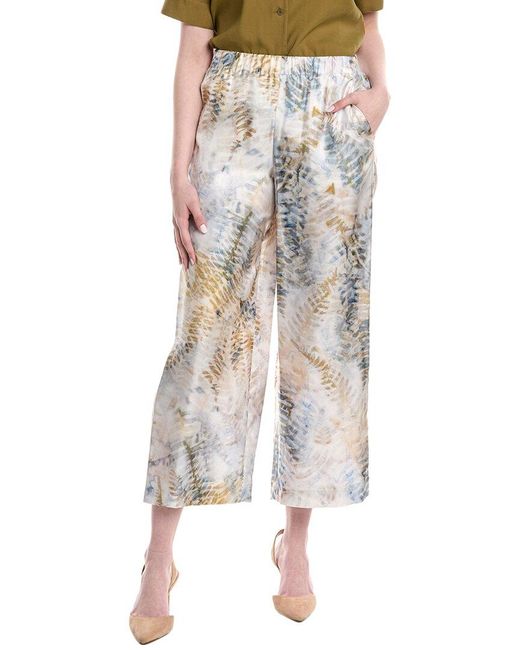 Lafayette 148 New York Multicolor Riverside Silk Pant