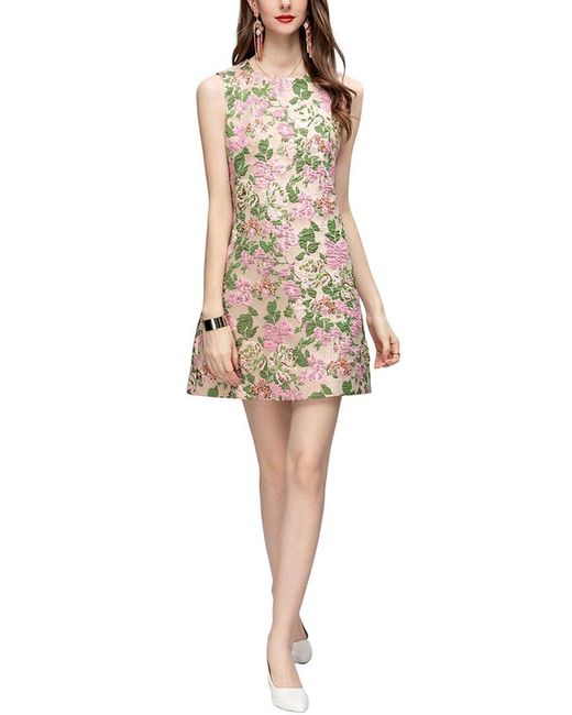 BURRYCO Natural Sleeveless Mini Dress
