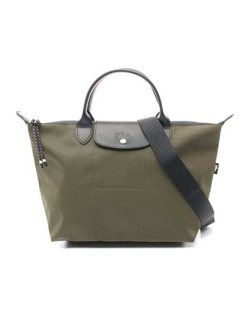 Longchamp Green Le Pliage Energy L Tote Bag Nylon Leather