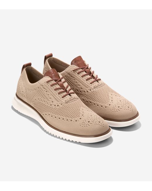 Cole Haan White 2.Zerogrand Stitchlite Oxfords for men
