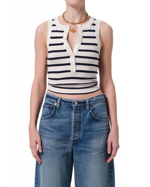 Citizens of Humanity Blue Caralyn Tank Top