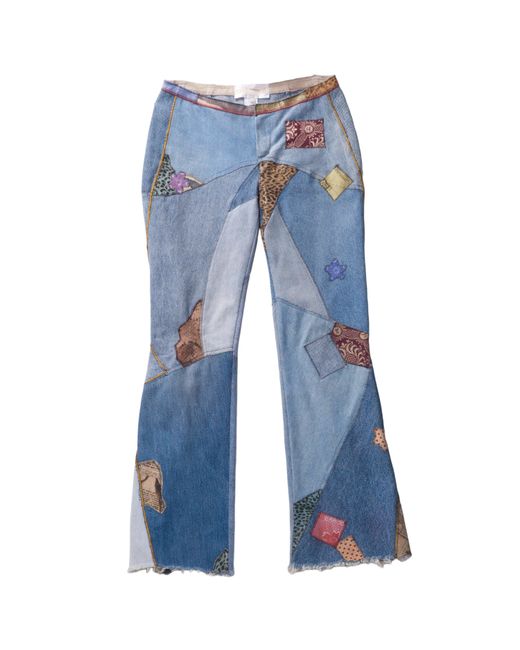 Roberto Cavalli Blue Patchwork Jeans