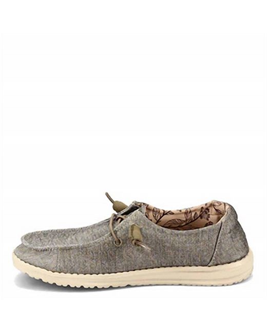 HeyDude Gray Stretch Steppa