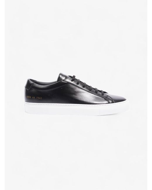 Common Projects Black Achilles Low Sneakers /leather for men