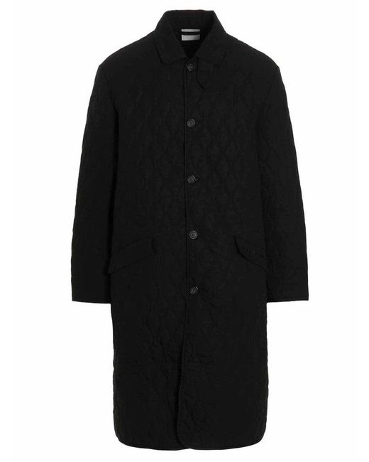 VTMNTS Black 'Quilted Hunter' Coat for men