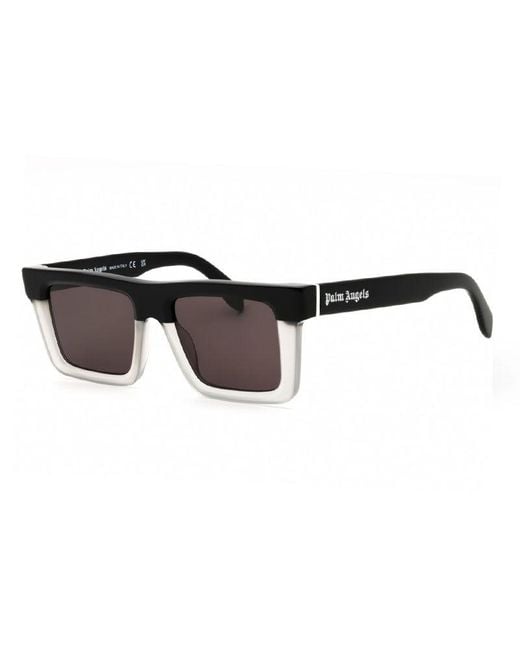 Palm Angels Black Sunglasses Square Full Rim, Frame And Dark Lens Peri109Napa0907 for men
