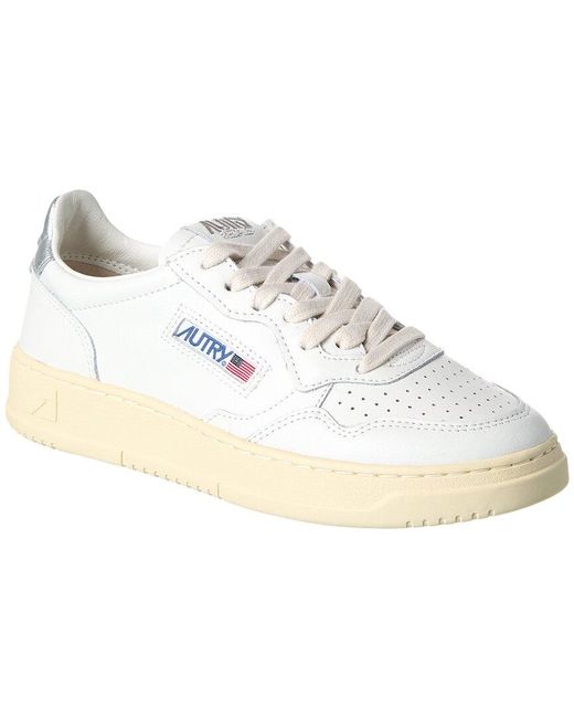 Autry White Medalist Leather Sneaker
