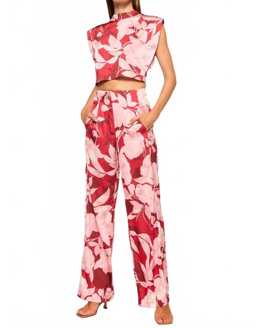 MISA Los Angles Red Rita Pants