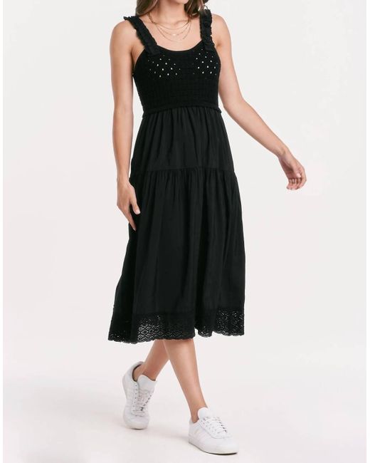 Another Love Black Astoria Midi Dress