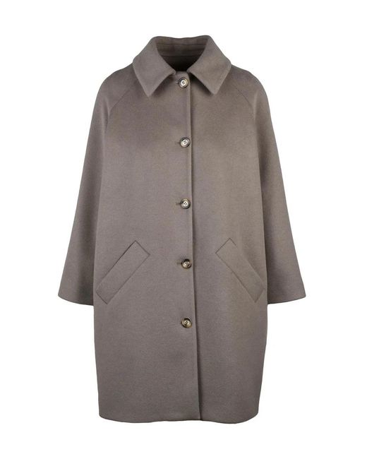 Guttha Brown Raglan Coat