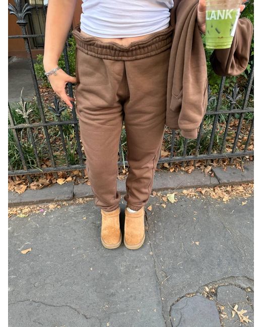 Mono B Gray Cozy Solid Sweatpants