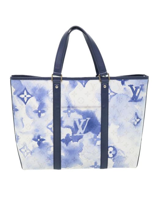 Pre-owned Louis Vuitton Fabric Handbag In Blue