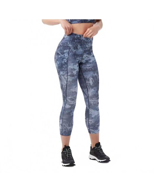 Smartwool Blue Active Printed 7/8 Legging
